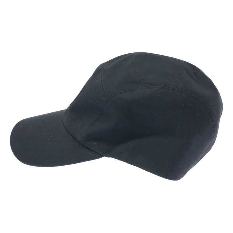 Hermes Nevada Serge Leather Patch Camp Cap Black 60