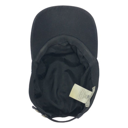 Hermes Nevada Serge Leather Patch Camp Cap Black 60