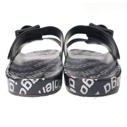 Balenciaga Logo Leather Sandals Black 43
