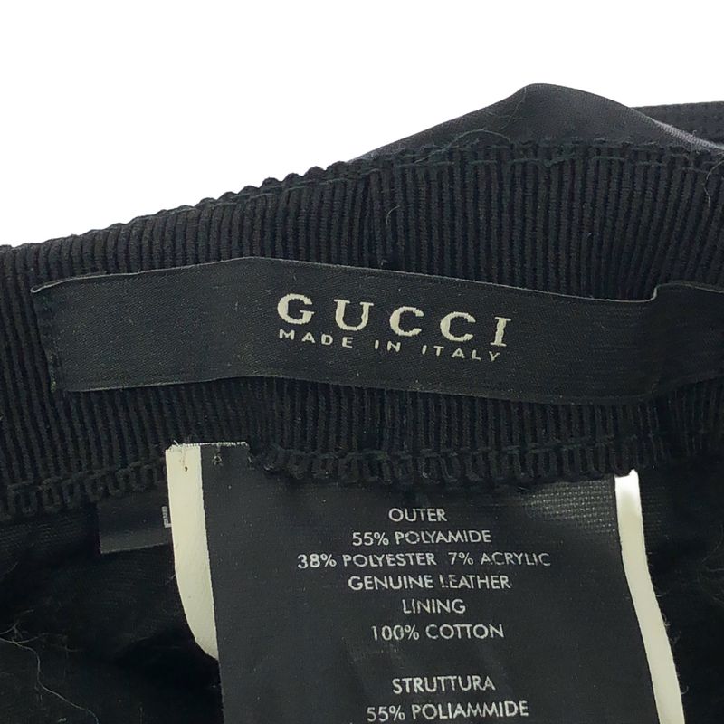 Gucci GG Nylon Bucket Hat Black L
