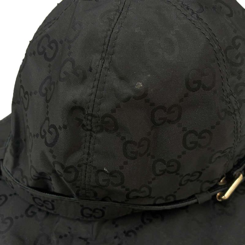 Gucci GG Nylon Bucket Hat Black L
