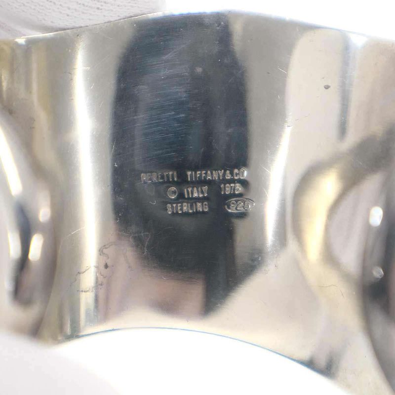 Tiffany & Co. Vintage Elsa Peretti Bone Calf Bangle Silver