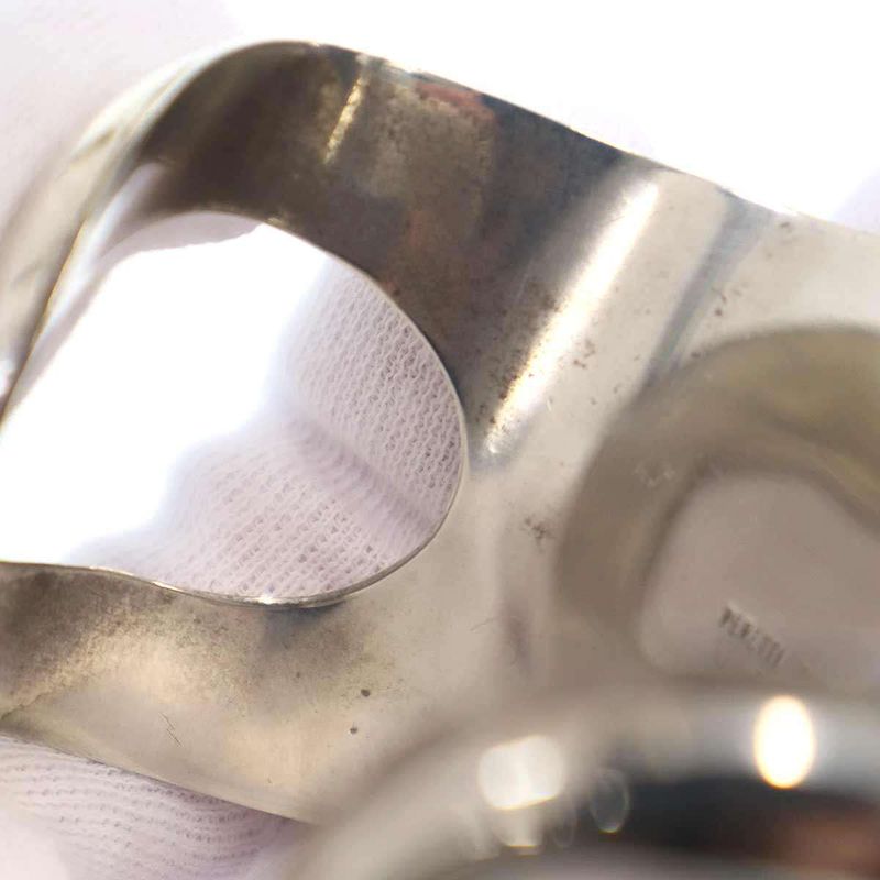 Tiffany & Co. Vintage Elsa Peretti Bone Calf Bangle Silver