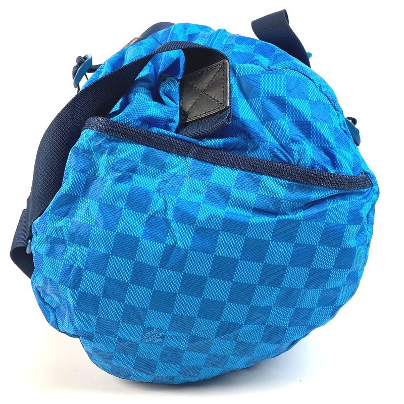 Louis Vuitton Boston Bag Practical Leather Nylon Blue