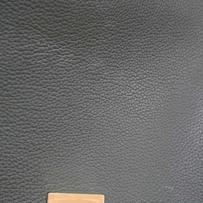 Celine Trapeze Leather Shoulder Bag Green