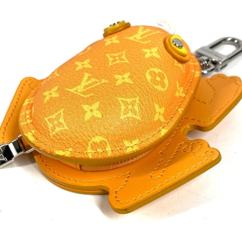 Louis Vuitton Key Holder Bag Charm LV Frog Monogram Canvas Yellow