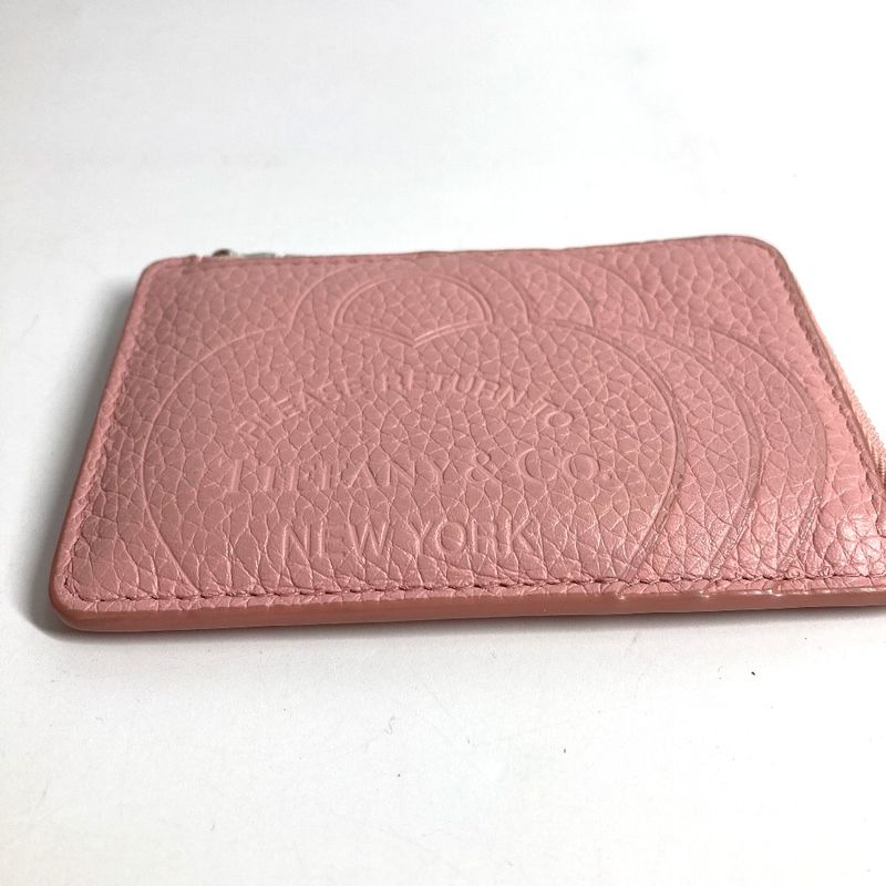 Tiffany & Co. Coin Case Return to Heart Logo Leather Pink