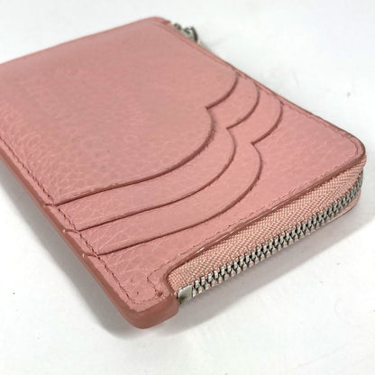 Tiffany & Co. Coin Case Return to Heart Logo Leather Pink