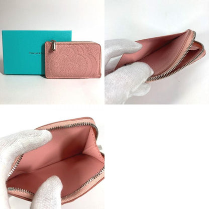 Tiffany & Co. Coin Case Return to Heart Logo Leather Pink