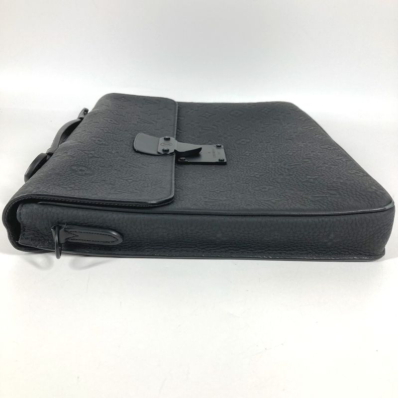 Louis Vuitton Handbag S Lock Bree Fake-s Taurillon Leather Noir Black