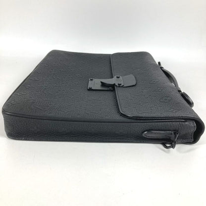 Louis Vuitton Handbag S Lock Bree Fake-s Taurillon Leather Noir Black
