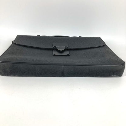 Louis Vuitton Handbag S Lock Bree Fake-s Taurillon Leather Noir Black