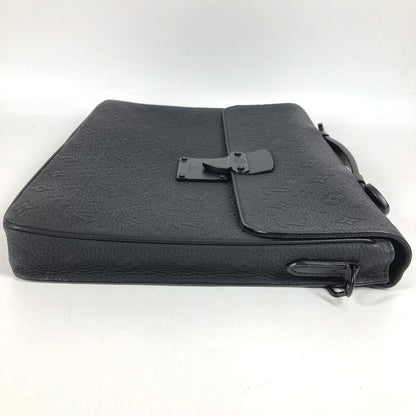 Louis Vuitton Handbag S Lock Bree Fake-s Taurillon Leather Noir Black