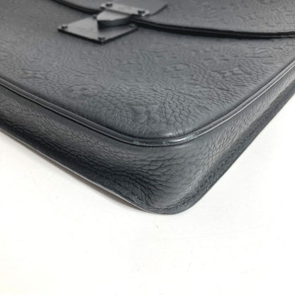 Louis Vuitton Handbag S Lock Bree Fake-s Taurillon Leather Noir Black