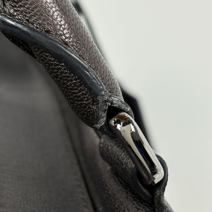Loewe American Anagram 2-Way Shoulder Bag Leather Metallic Brown