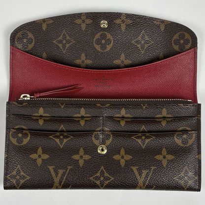 Louis Vuitton Portefeuille Emily Bifold Long Wallet Monogram Fuchsia