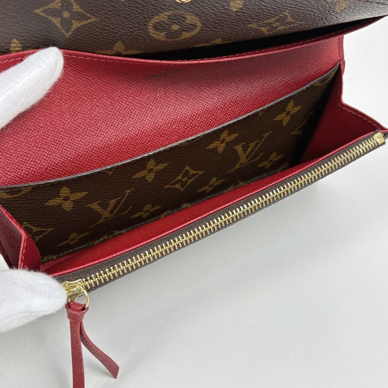 Louis Vuitton Portefeuille Emily Bifold Long Wallet Monogram Fuchsia