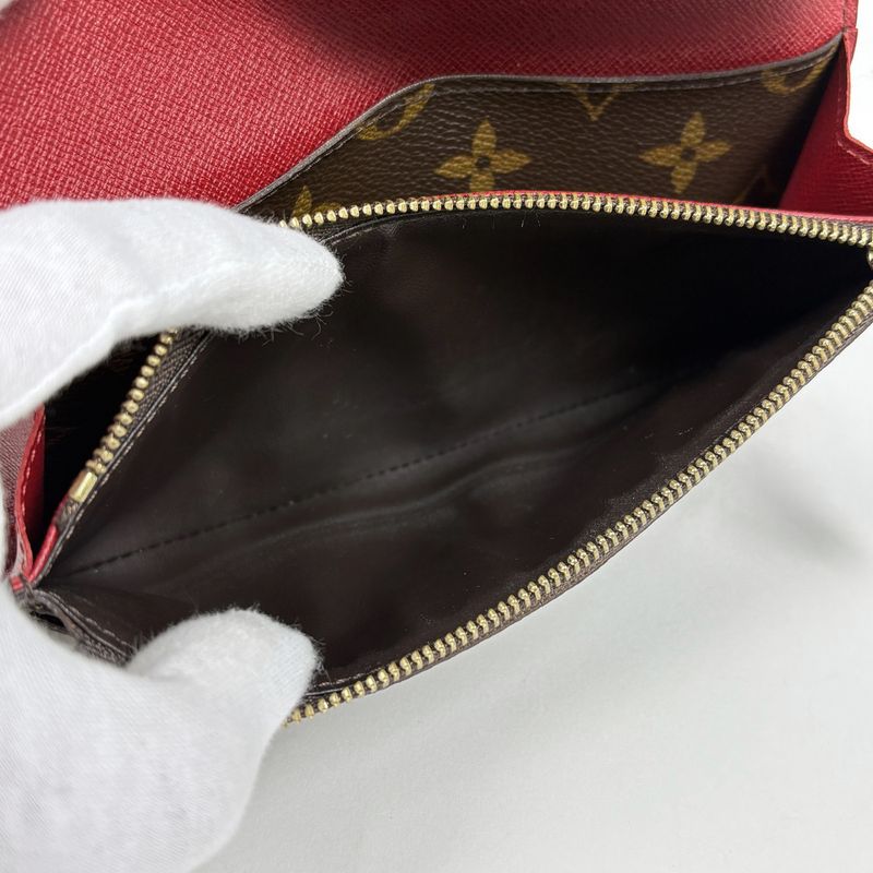 Louis Vuitton Portefeuille Emily Bifold Long Wallet Monogram Fuchsia