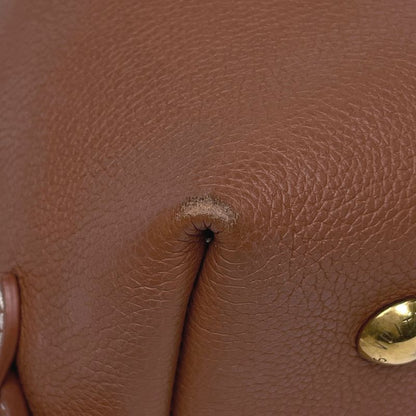 Louis Vuitton Lowki Hobo PM One Shoulder Bag Leather Cognac