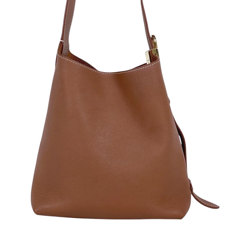 Louis Vuitton Lowki Hobo PM One Shoulder Bag Leather Cognac