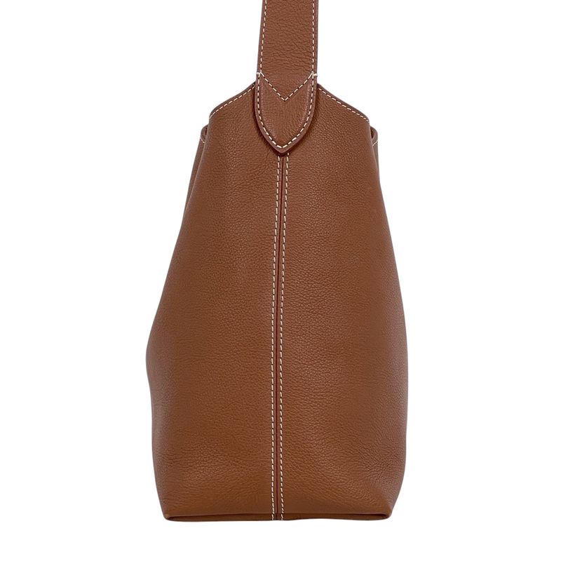 Louis Vuitton Lowki Hobo PM One Shoulder Bag Leather Cognac