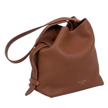 Louis Vuitton Lowki Hobo PM One Shoulder Bag Leather Cognac
