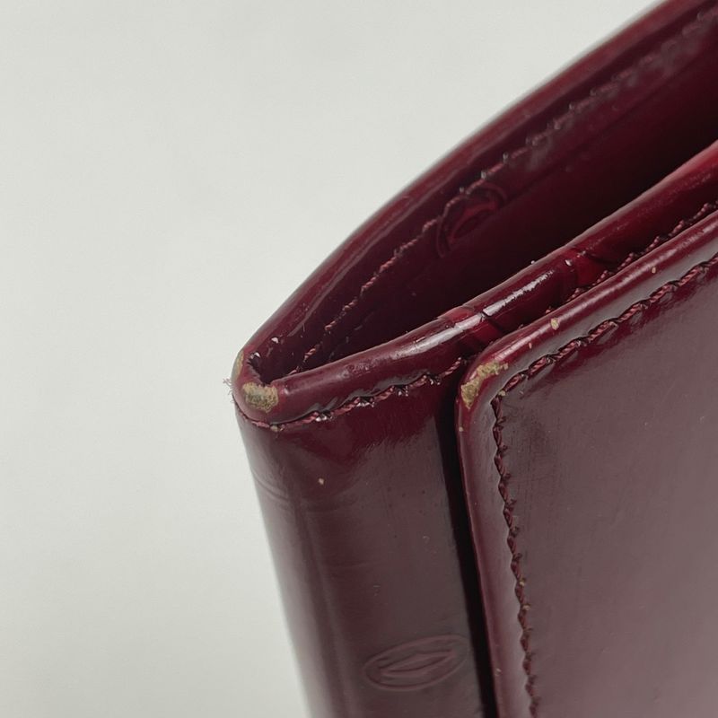 Cartier Happy Birthday Long Wallet Bifold Bill Purse Coin Enamel