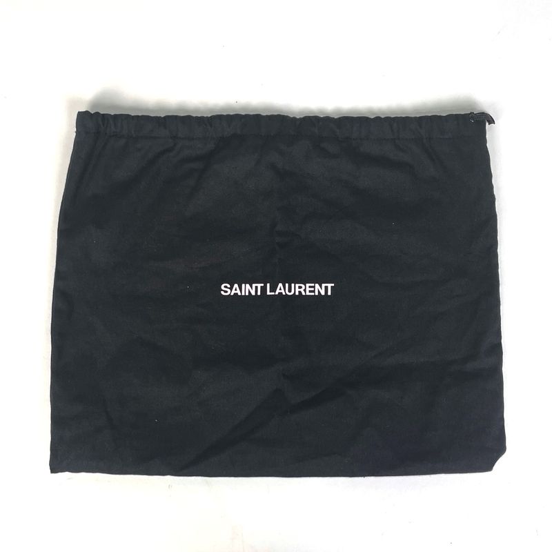 Saint Laurent Calypso Chain Shoulder Bag Leather White