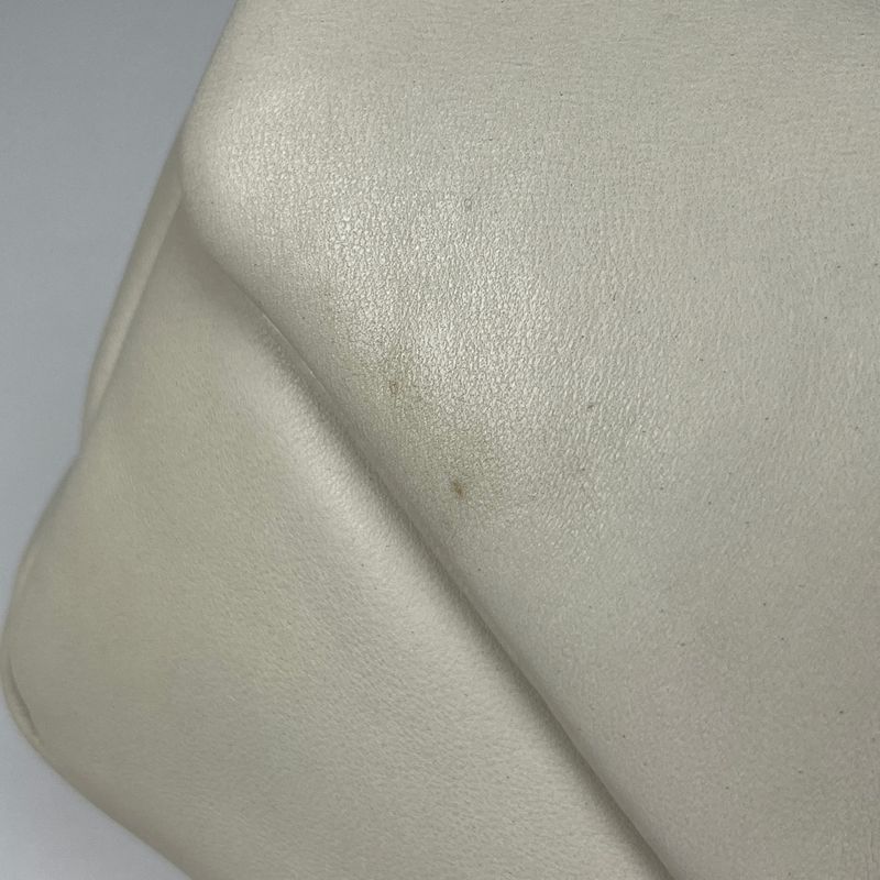 Saint Laurent Calypso Chain Shoulder Bag Leather White