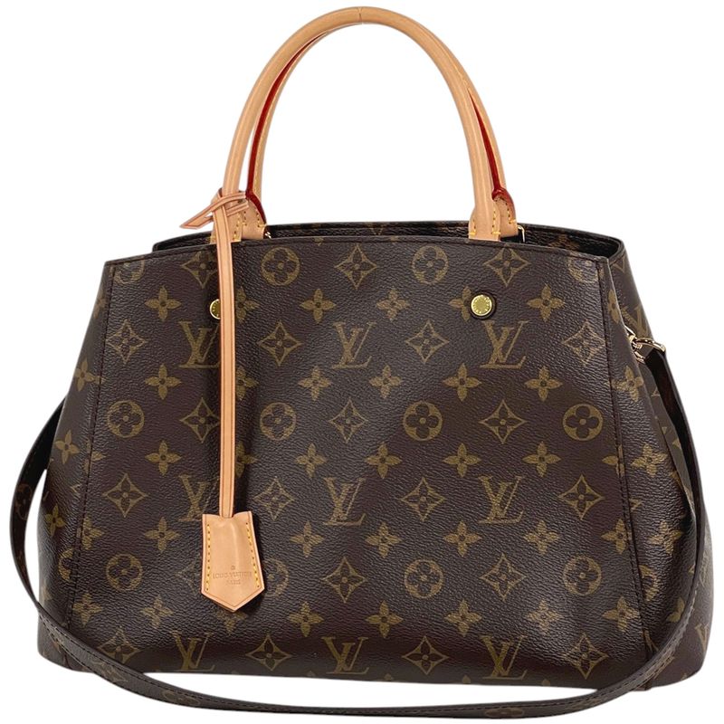 Louis Vuitton Montaigne MM Shoulder Bag 2-Way Monogram Brown
