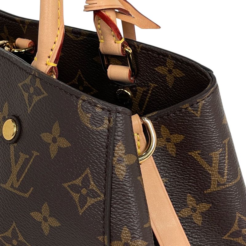 Louis Vuitton Montaigne MM Shoulder Bag 2-Way Monogram Brown