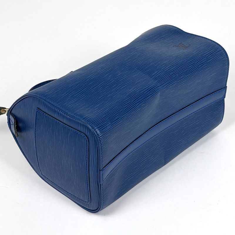 Louis Vuitton Speedy 25 Mini Boston Handbag Epi Toledo Blue