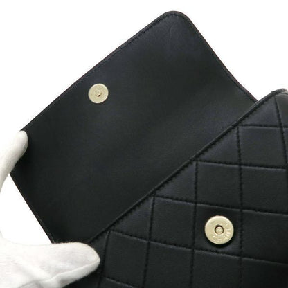 Chanel Around Quilted Chain Wallet