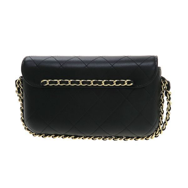 Chanel Around Quilted Chain Wallet