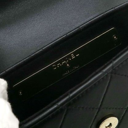 Chanel Around Quilted Chain Wallet