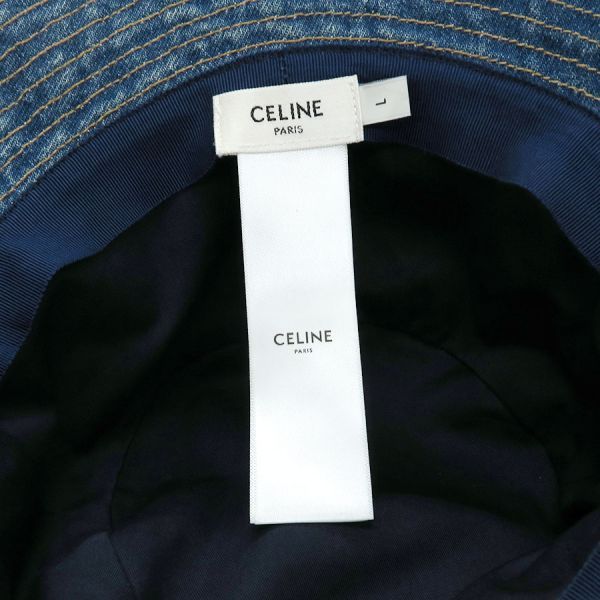 Celine Bucket Hat Cotton Denim