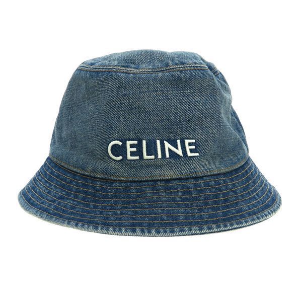 Celine Bucket Hat Cotton Denim