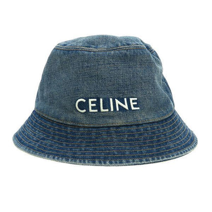 Celine Bucket Hat Cotton Denim