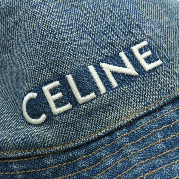 Celine Bucket Hat Cotton Denim