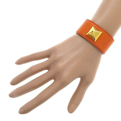 Hermes Medallion Bracelet S From a Leather