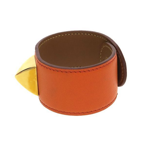 Hermes Medallion Bracelet S From a Leather