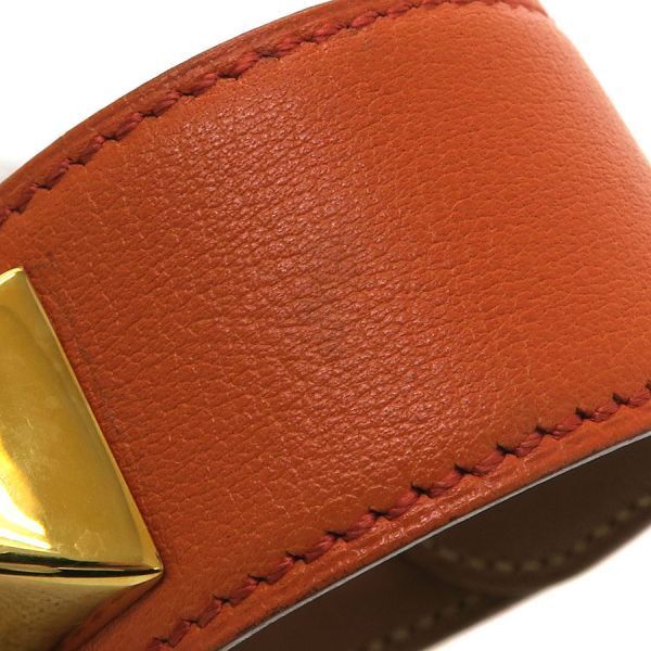 Hermes Medallion Bracelet S From a Leather
