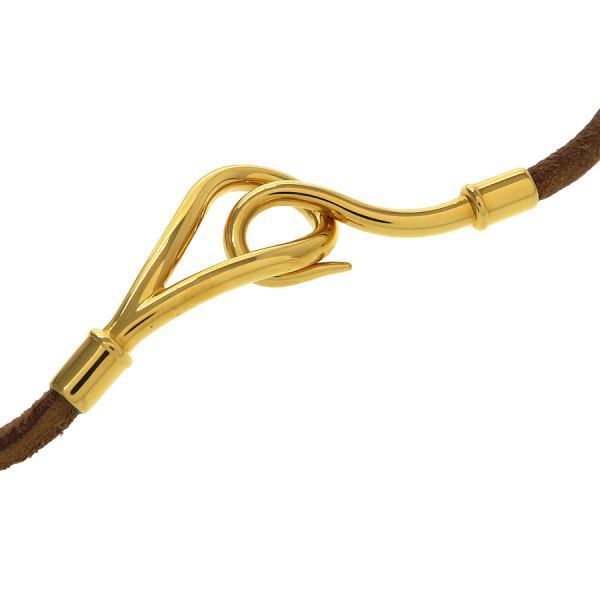 Hermes Jumbo Bracelet Leather Brown