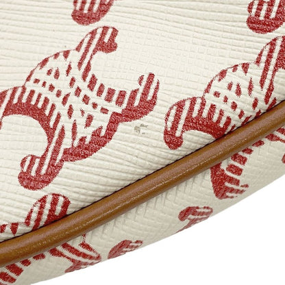 Celine Handbag Triomphe Ava Leather Ivoryred