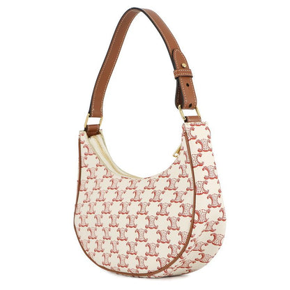 Celine Handbag Triomphe Ava Leather Ivoryred