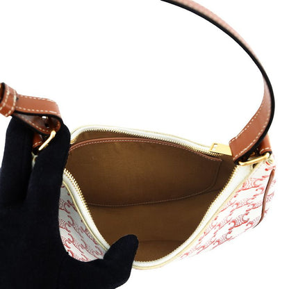 Celine Handbag Triomphe Ava Leather Ivoryred