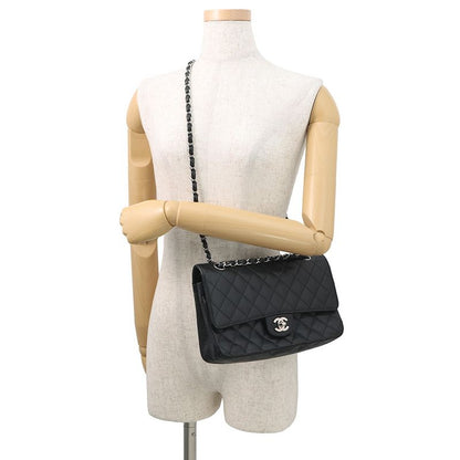 Chanel Chain Shoulder Bag Quilted 25 CC Logo Double Caviar Leather