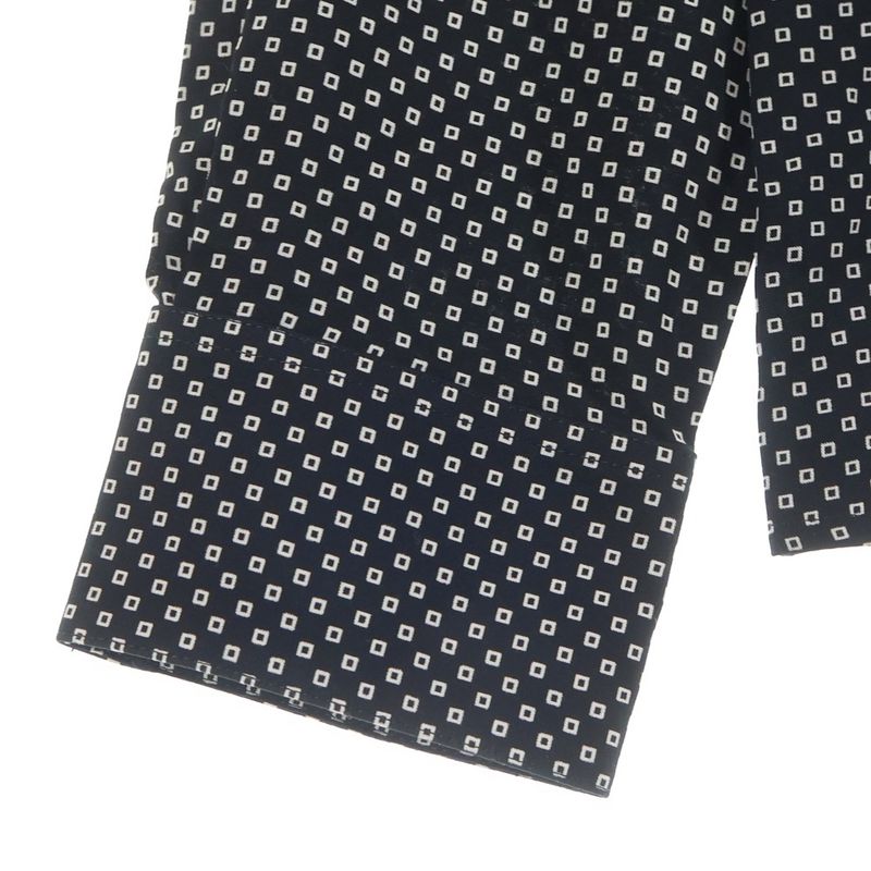 Celine All Over Pattern Rayon Long Sleeve Shirt Black