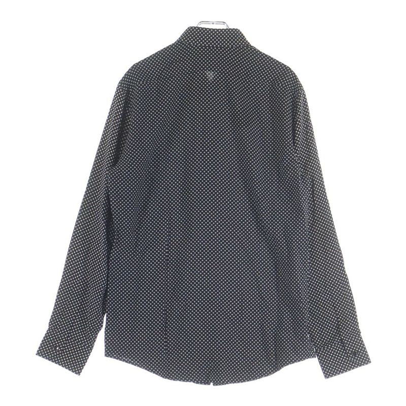 Celine All Over Pattern Rayon Long Sleeve Shirt Black