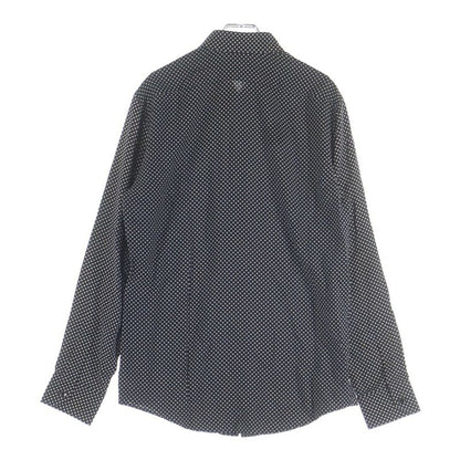 Celine All Over Pattern Rayon Long Sleeve Shirt Black